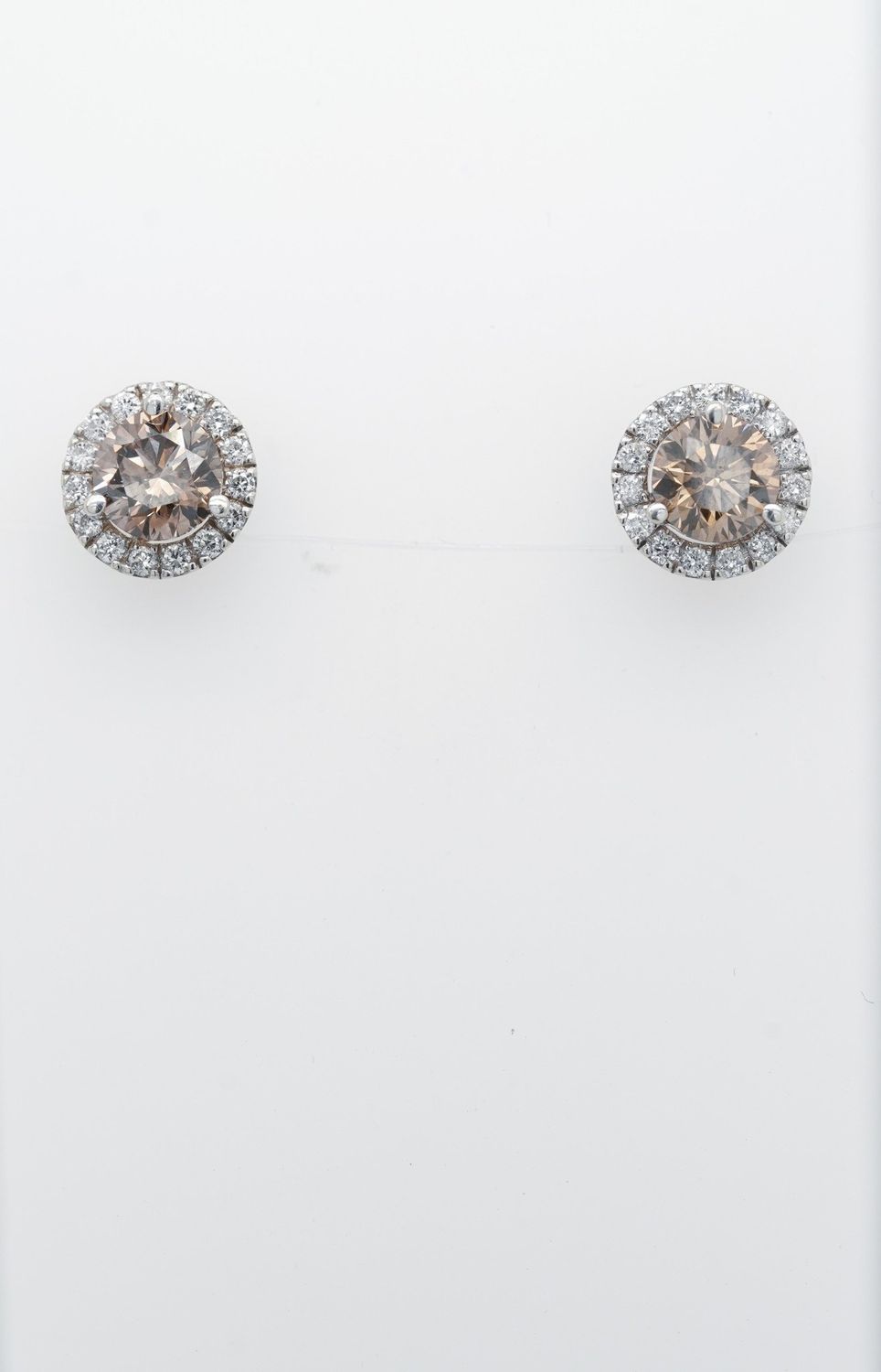 VTPT- 14KW 2.56g 1.80ctw (1.50ctrs) FB/VS1 Diamond Stud Earrings &amp; Jackets