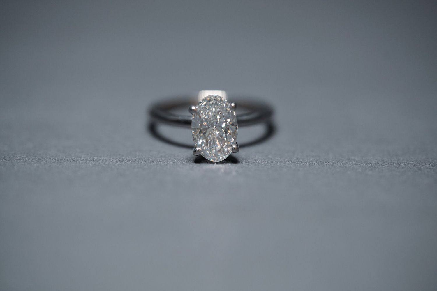 VDET- 14KW 3.23g 2.00ct D/SI2 IGI Lab Grown Diamond Solitaire Engagement Ring (size 6.75)