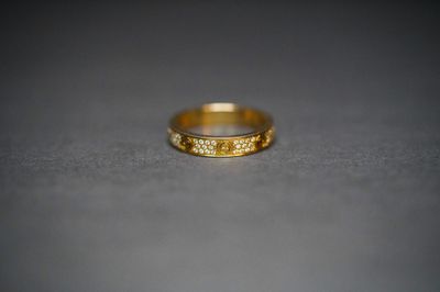 BETX- 18KY 4.77g .40ctw Diamond Cartier Inspired Fashion Ring (size 7.5)
