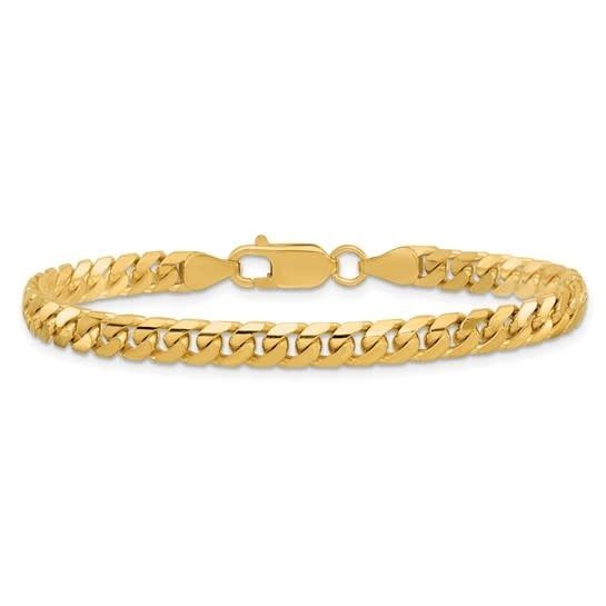 IVTX- 14KY 15.85g 5mm Cuban Link Bracelet 8.5&quot;