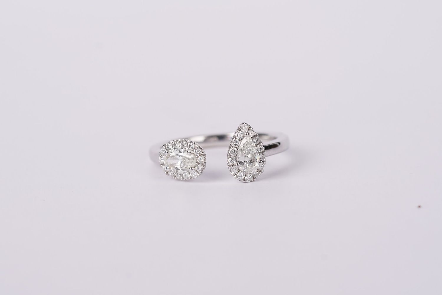 LAEX- 14KW 2.74g .64ctw Open Diamond Fashion Ring (size 6.5)