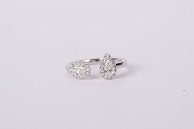 LAEX- 14KW 2.74g .64ctw Open Diamond Fashion Ring (size 6.5)