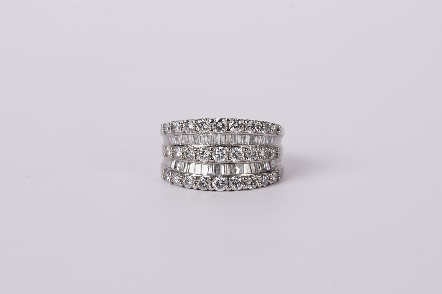 NETX- 14KW 7.68g 2.30ctw Diamond Fashion Ring (size 7.25)