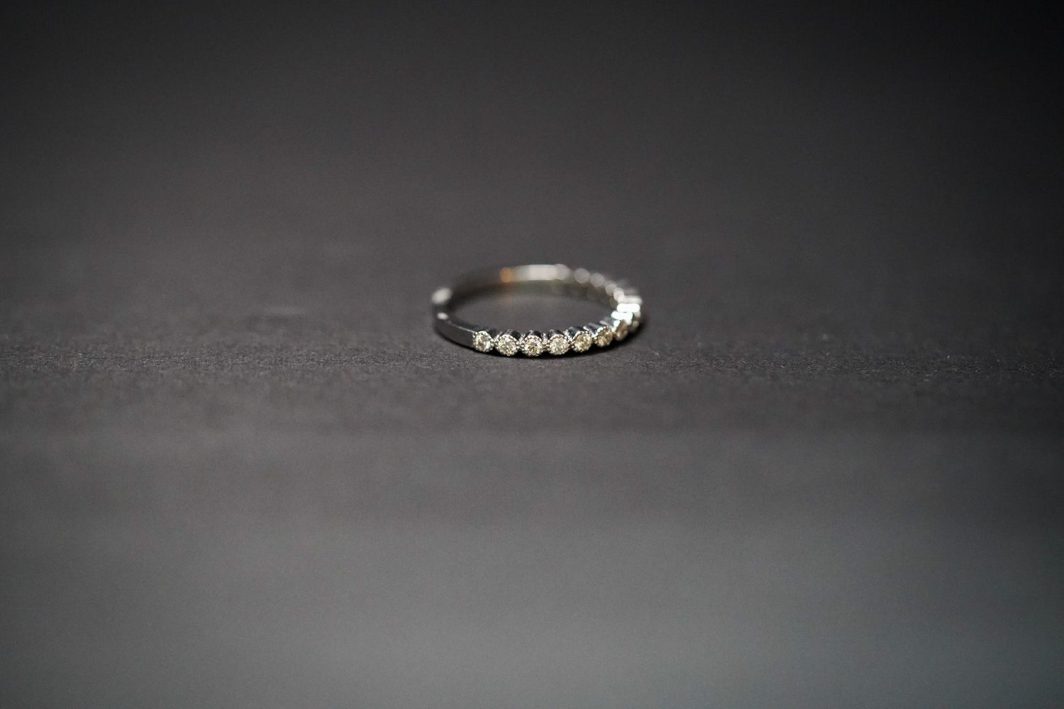 NTR- 14KW 1.7g .26ctw Diamond Bezel Stackable Band (size 6)