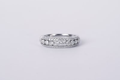 BTTX- 14KW 4.30g .76ctw Diamond Fashion Ring (size 7)