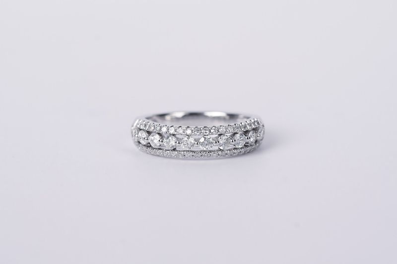 BTTX- 14KW 4.30g .76ctw Diamond Fashion Ring (size 7)