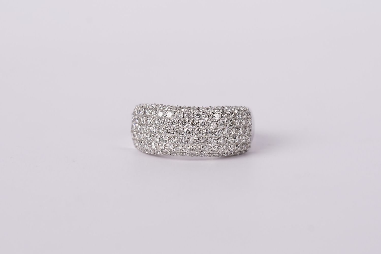 VATT- 14KW 7.70g 1.66ctw Pave Diamond Fashion Ring (size 7)
