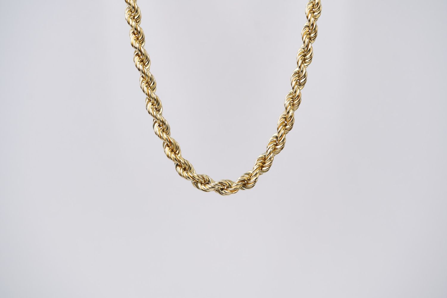 DREX- 14KY 15.36g 4.5mm Rope Chain 22&quot;