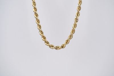 DREX- 14KY 15.36g 4.5mm Rope Chain 22&quot;