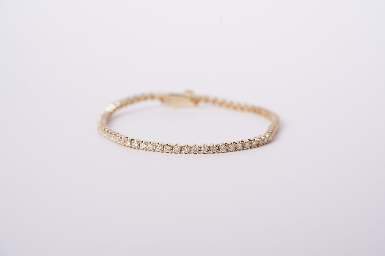 VAII- 14KY 7.59g 2.06ctw I-J/SI2 Diamond Tennis Bracelet 7&quot;