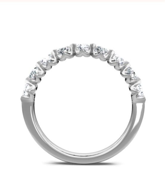 VTAA- 14KW 2.25g .75ctw Single Prong Stackable Band (size 5.5)