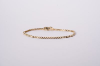 VTPT- 14KY 6.70g .99ctw I-J/SI2 Diamond Tennis Bracelet 7&quot;