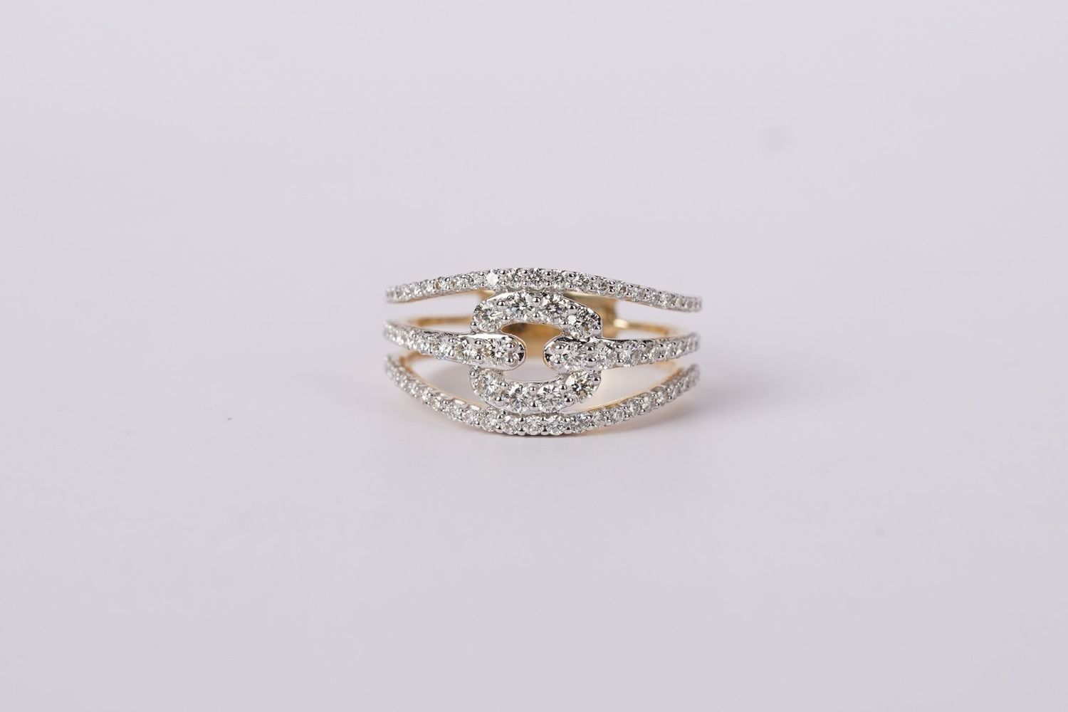 EDIX- 14KW 4.03g .95ctw Diamond Fashion Ring (size 7.5)
