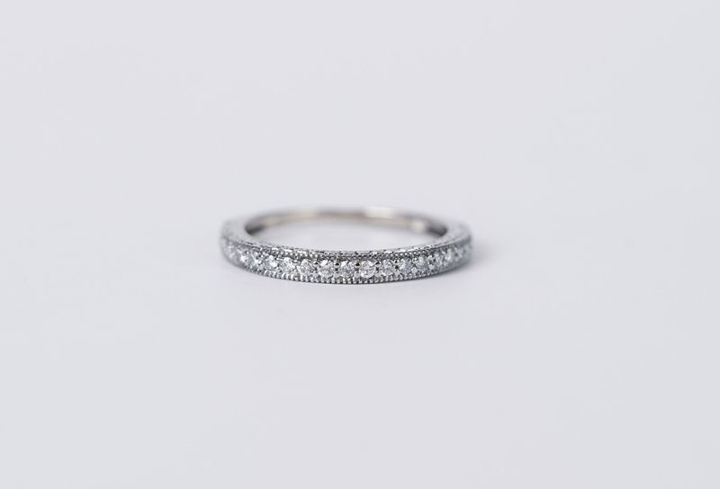 AAT- 14KW 1.97g .20ctw Diamond Vintage Inspired Band (size 6.5)