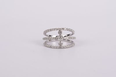 BTTX- 14KW 5.00g .94ctw Diamond Fashion Bezel Ring (size 7)