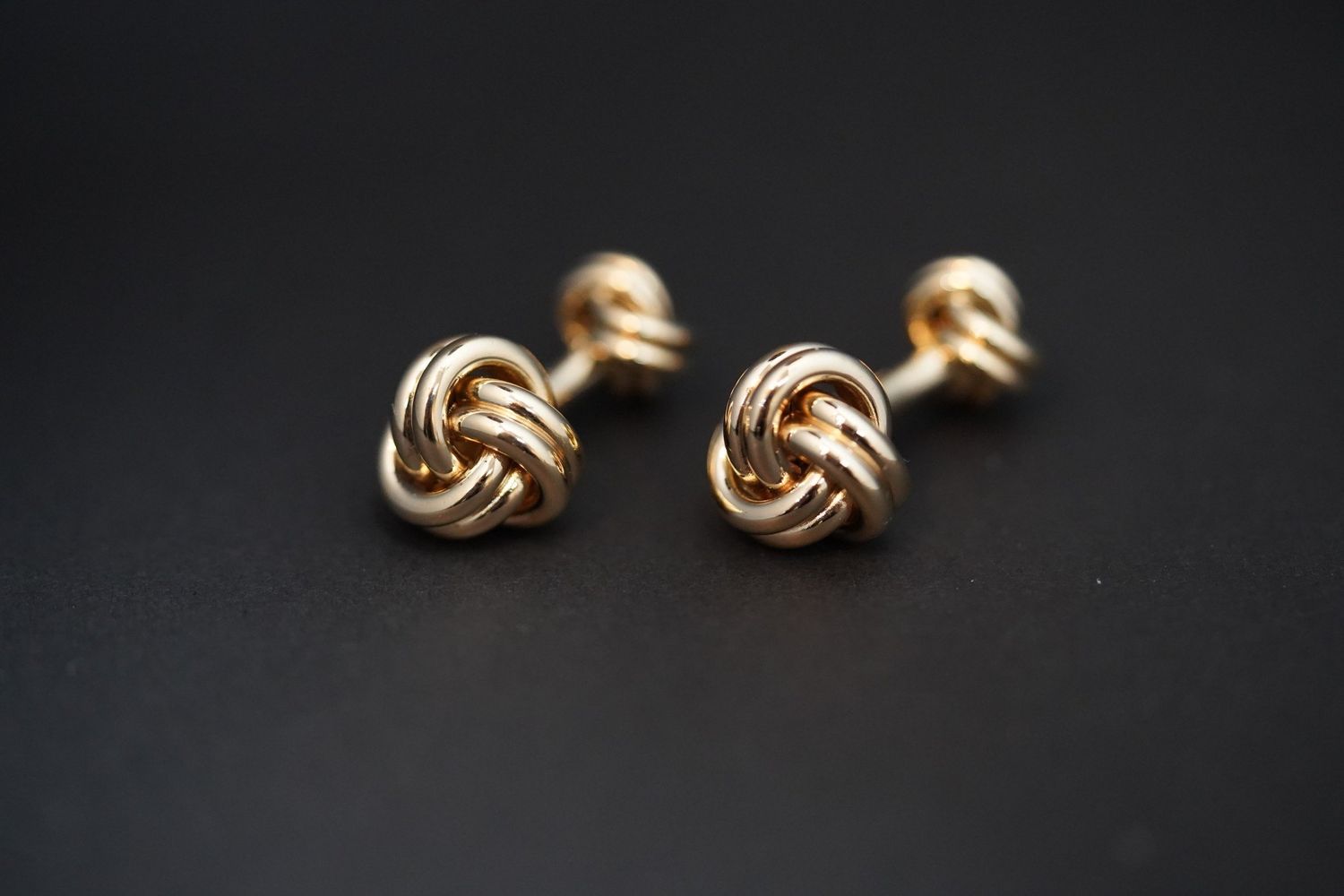 EETX- 14KY 21.42g T&amp;Co Gold Knot Cufflinks