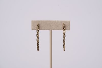 ATT- 14KY 3.04g Paperclip Dangle Earrings