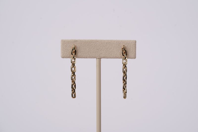 ATT- 14KY 3.04g Paperclip Dangle Earrings