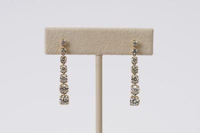 VATT- 14KY 2.96g 1.76ctw Diamond Drop Earrings