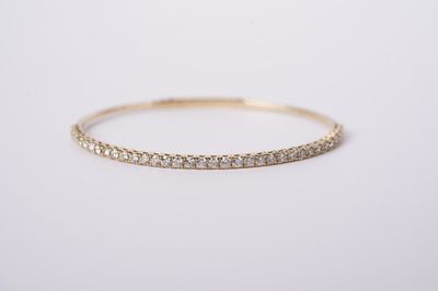 VNTTX- 14KY 6.92g 1.99ctw Diamond Flex Bangle