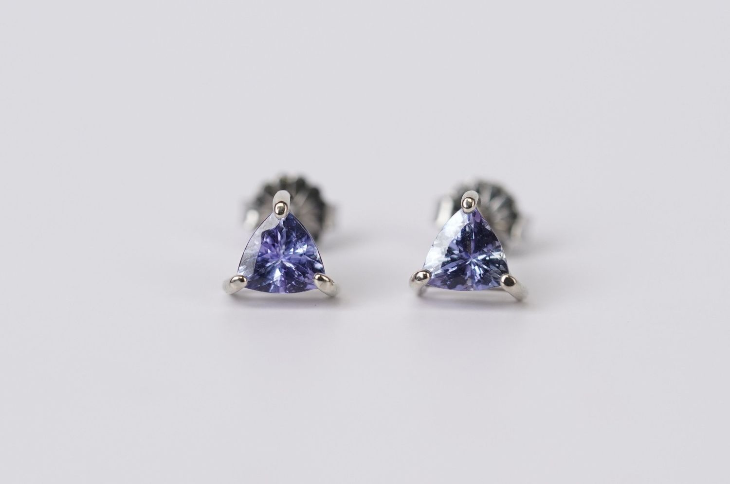 ATT- 14KW 1.18g .50ctw Tanzanite Stud Earrings