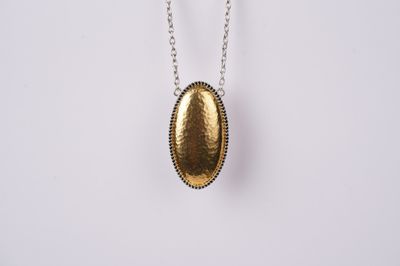 VET- Sterling/14KY 12.49g Gurhan Fashion Pendant 20&quot;