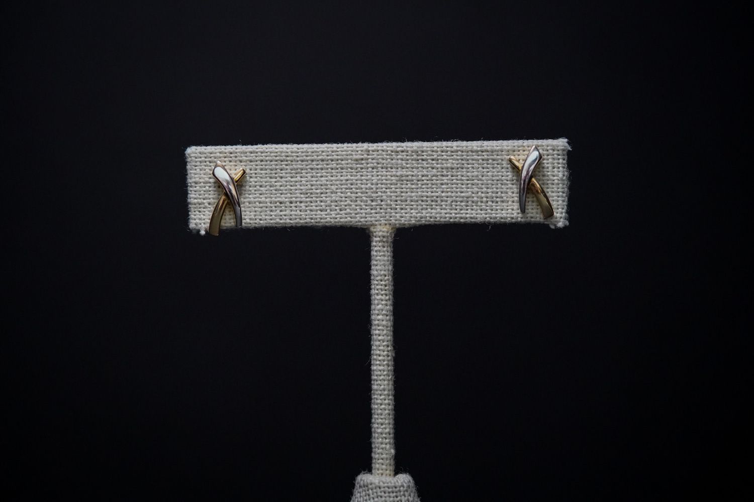 LLX- 14KWY 1.75g X Stud Earrings