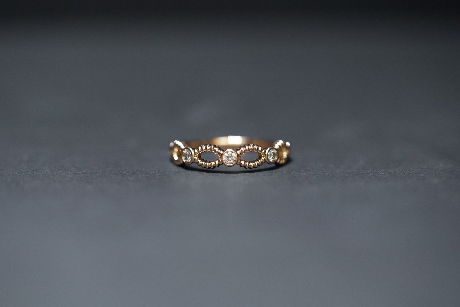 NTE- 14KY 2.25g .20ctw Open Diamond Fashion Ring (size 7)