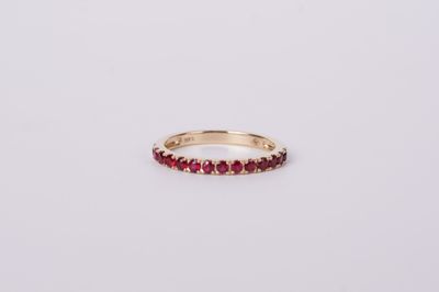 DTTX- 14KY 2.00g .56ctw Ruby Stackable Band (size 6.75)