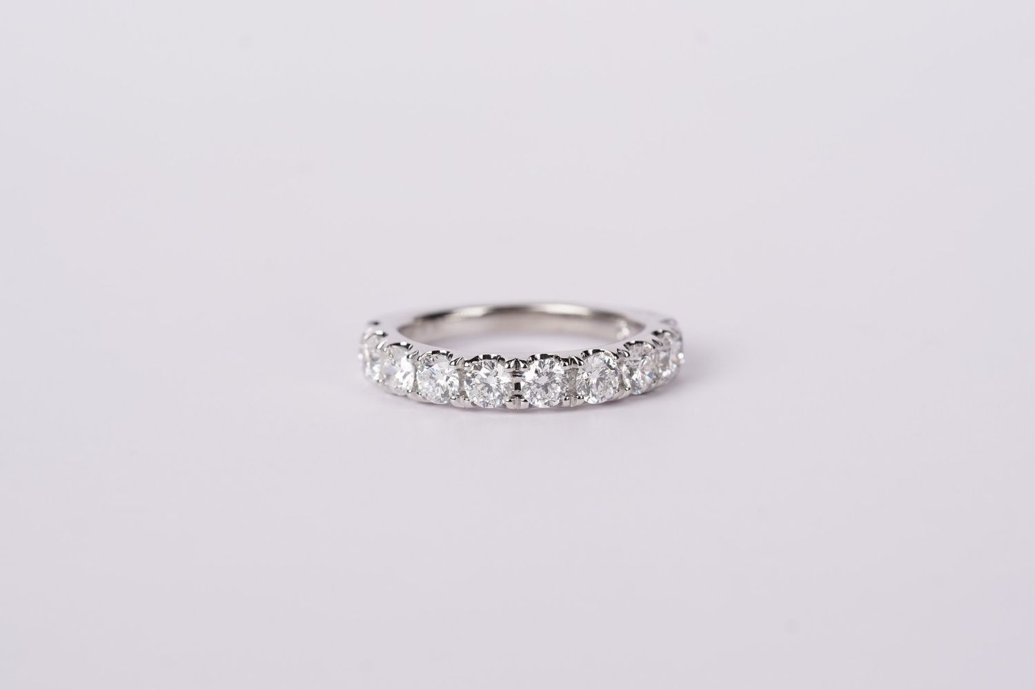 VATT- 14KW 4.38g 1.50ctw I/SI2 Leo Diamond Stackable Band (size 6.75)
