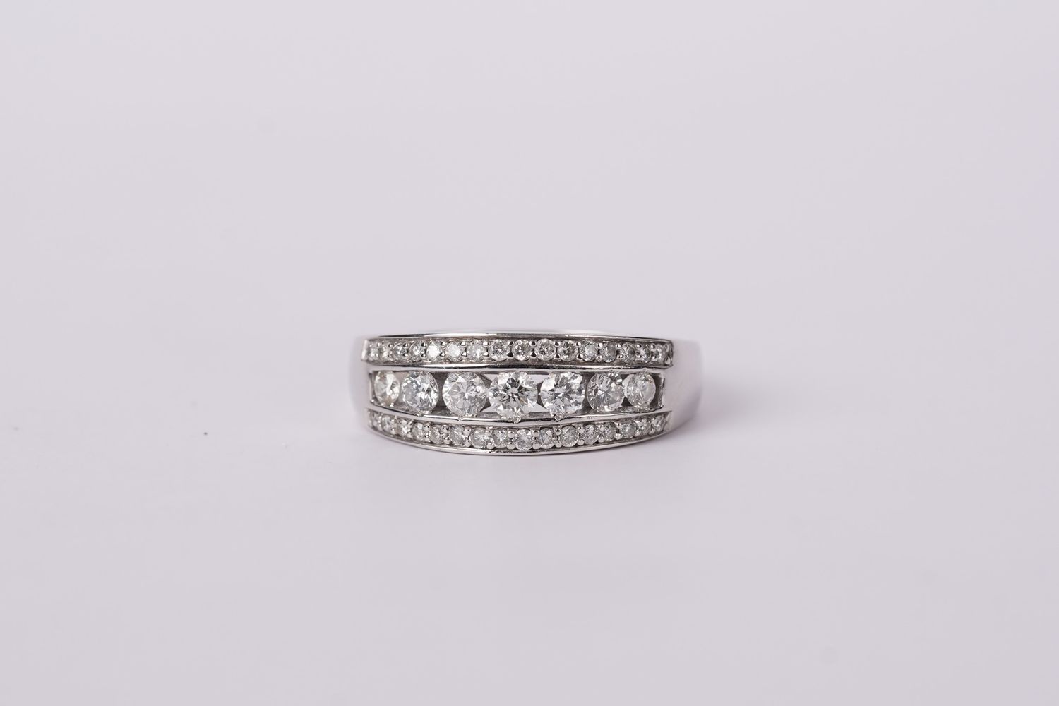 DETX- 14KWG 5.42g 1.30ctw Diamond Fashion Ring (size 11)
