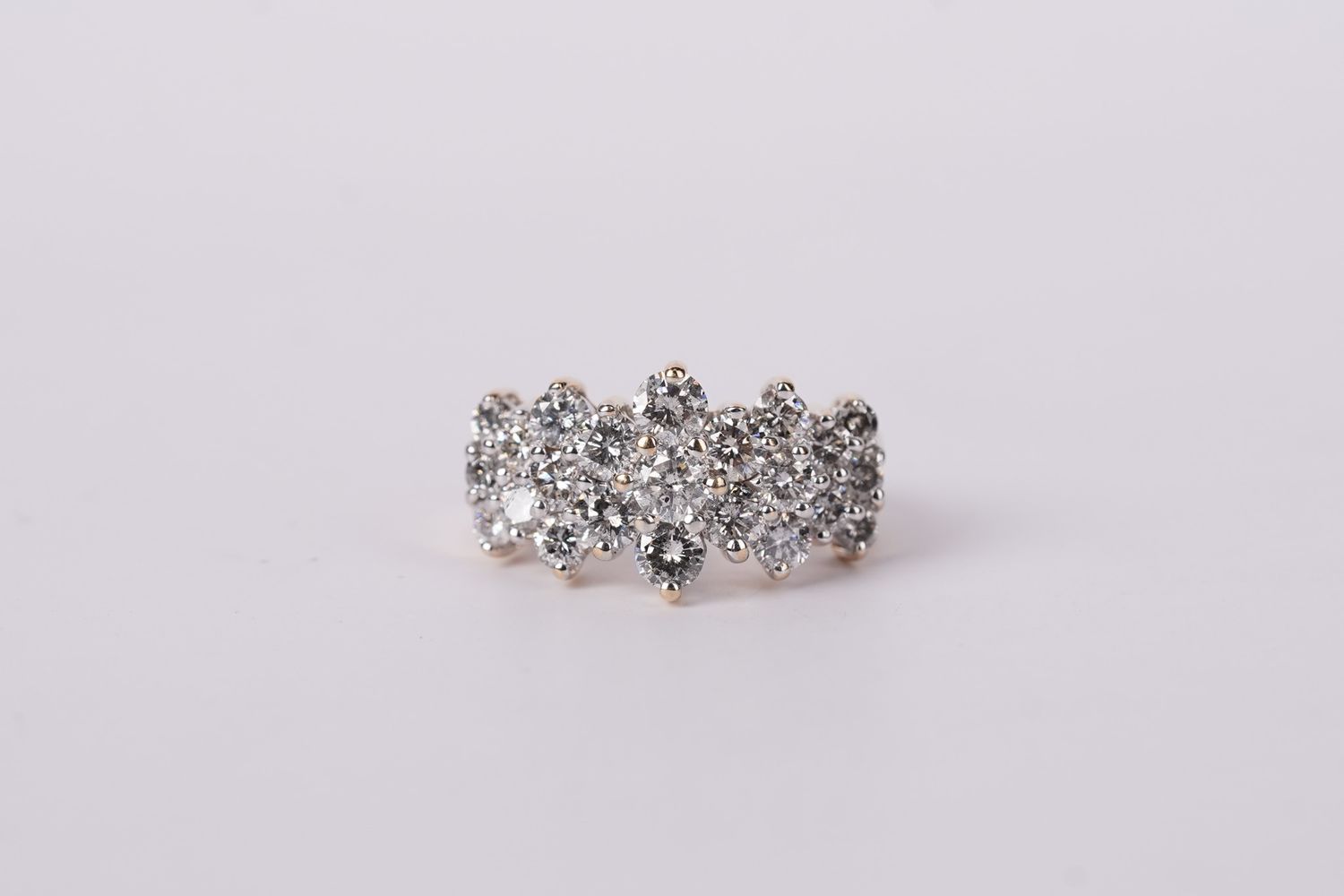 AETX- 14KY 6.28g 2.75ctw Diamond Fashion Ring (size 8.75)