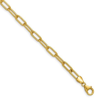 VDT- 14KY 2.27g Small Paperclip Necklace 18&quot;