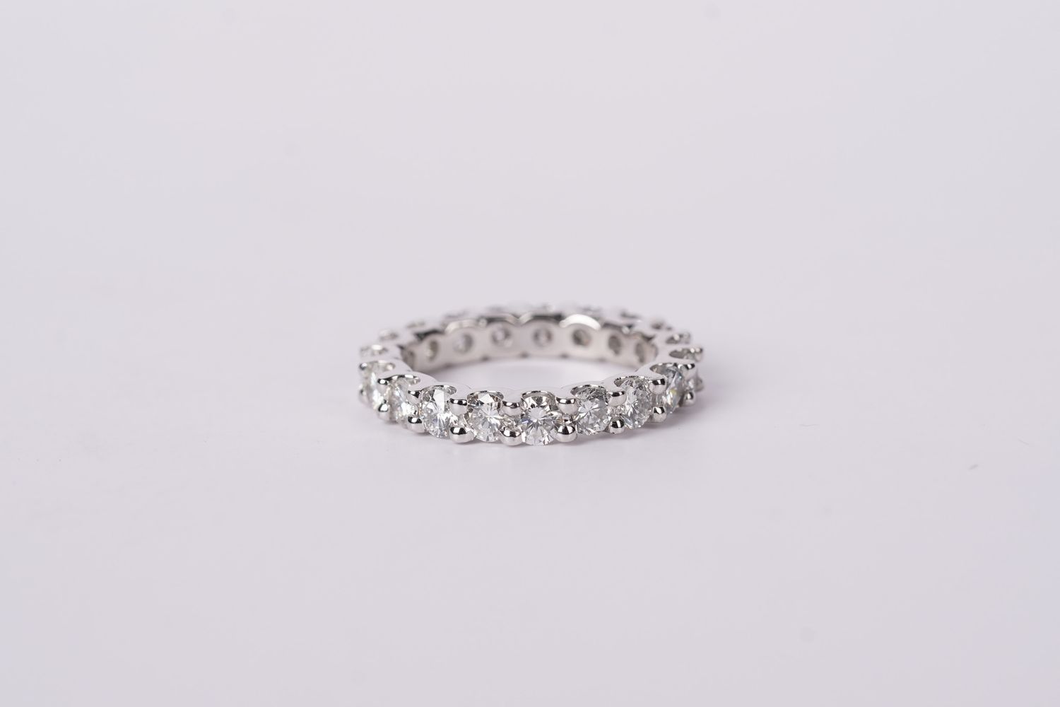LVAX- 14KW 3.6g 2.19ctw I-J/SI1-SI2 Diamond Eternity Band (size 5.5)