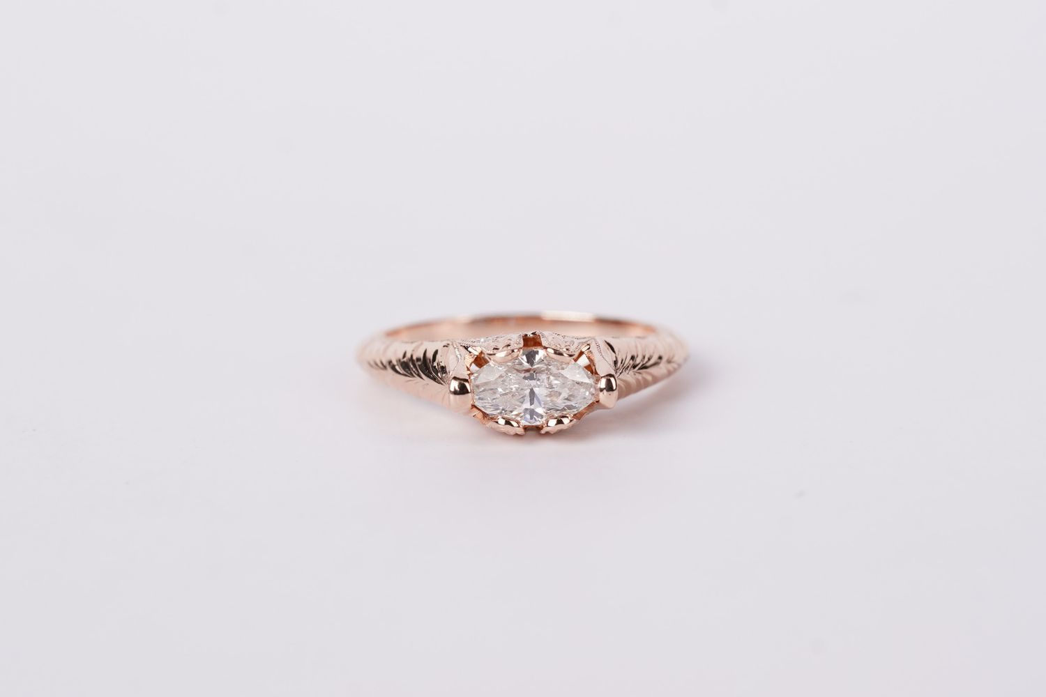 BETX- 14KR 3.46g .80ctw (.74ctr) H/SI2 Diamond Engagement Ring (size 6.5)