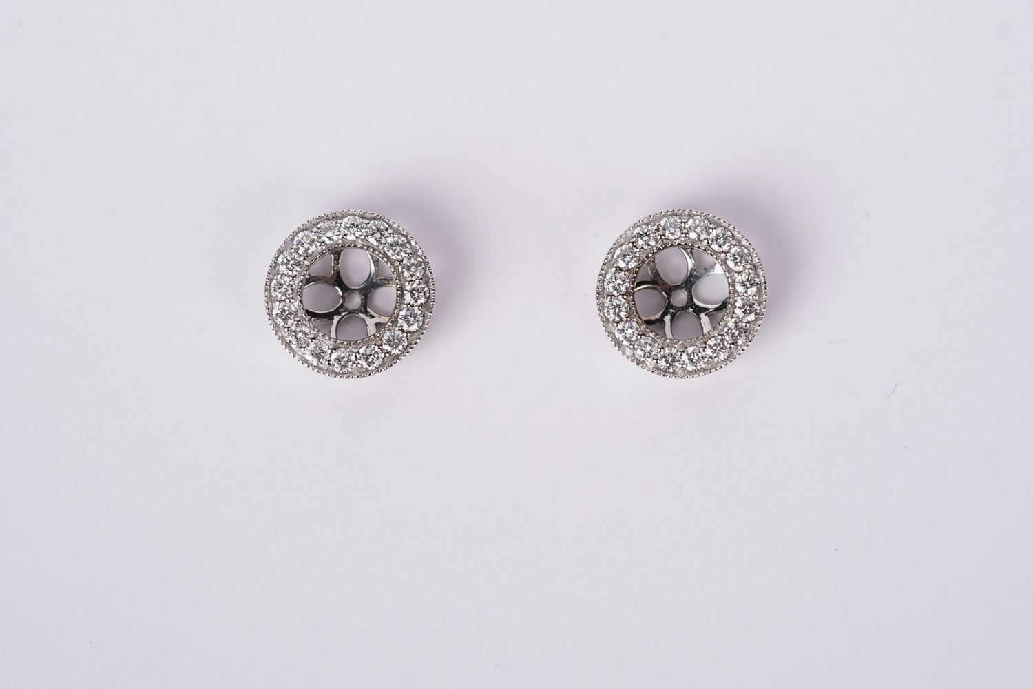 ETTX- 14KW 2.99g .70ctw Diamond Earring Jackets