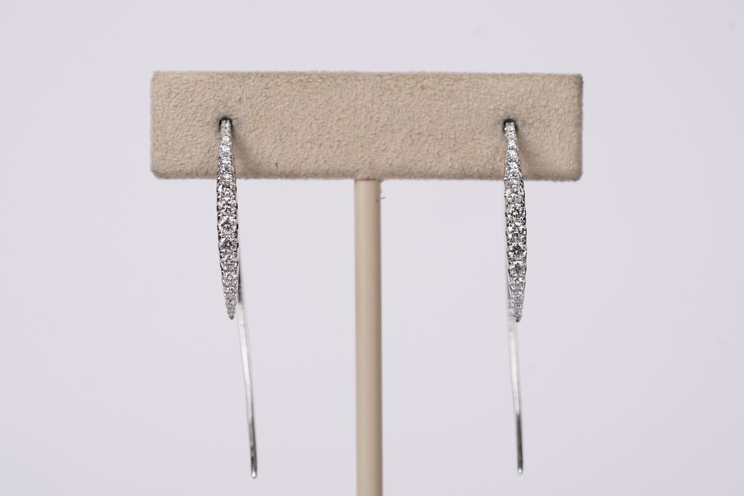 EDIX- 18KW 2.08g .52ctw Diamond Threader Earrings