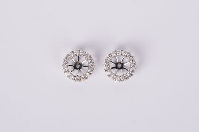 RTTX- 18KW 1.49g .53ctw Diamond Earring Jackets