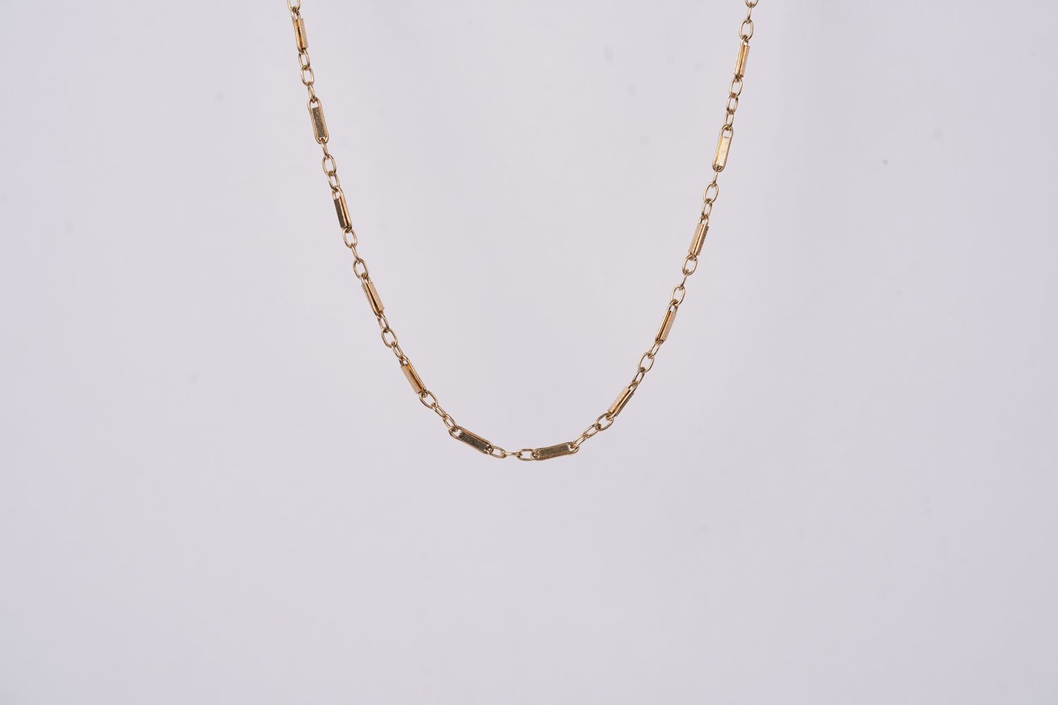 VBN- 14KY 2.70g Antique Link Chain 18&quot;