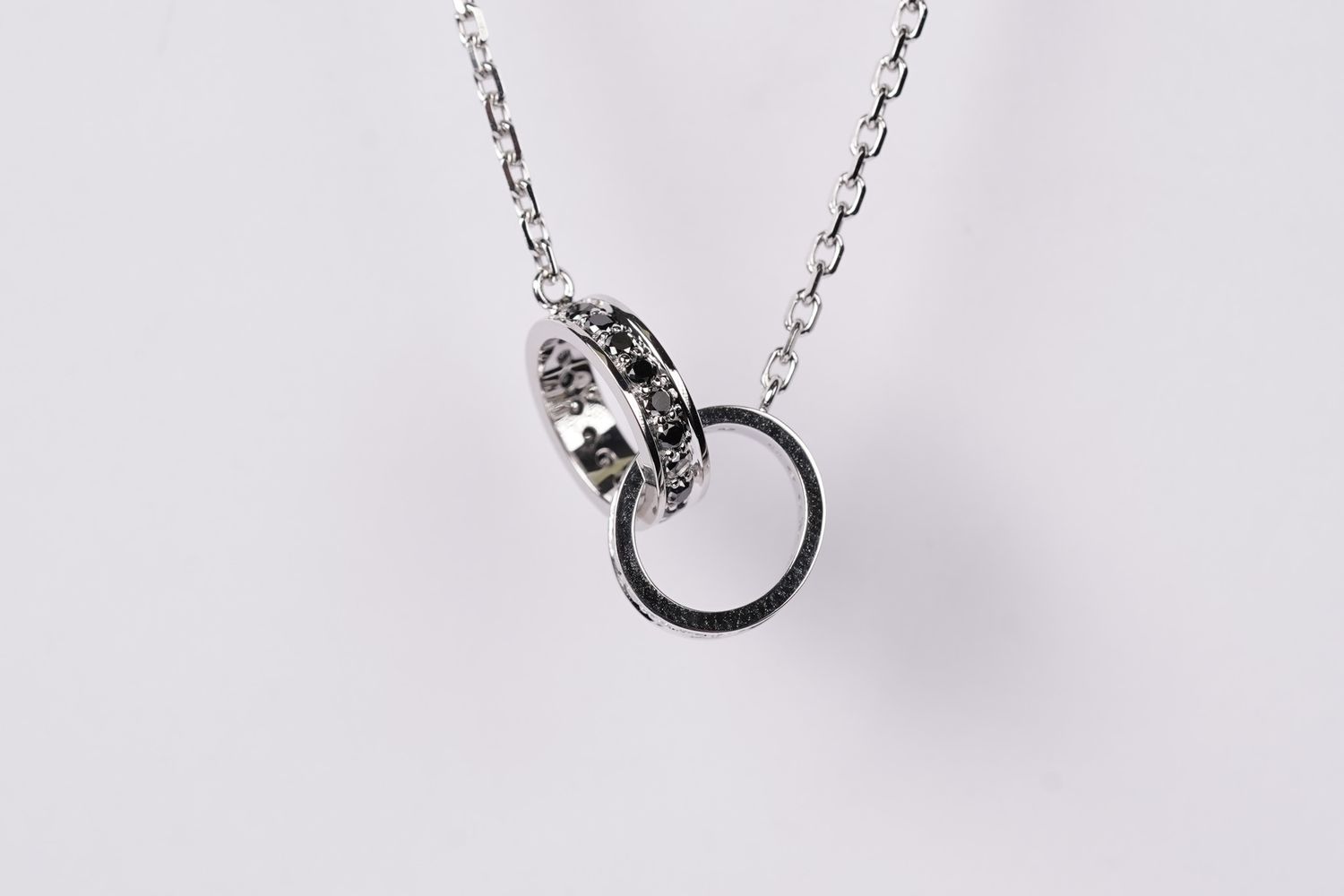 INEX- 18KW 6.25g .25ctw Diamond Cartier Inspired Necklace 16-18&quot;
