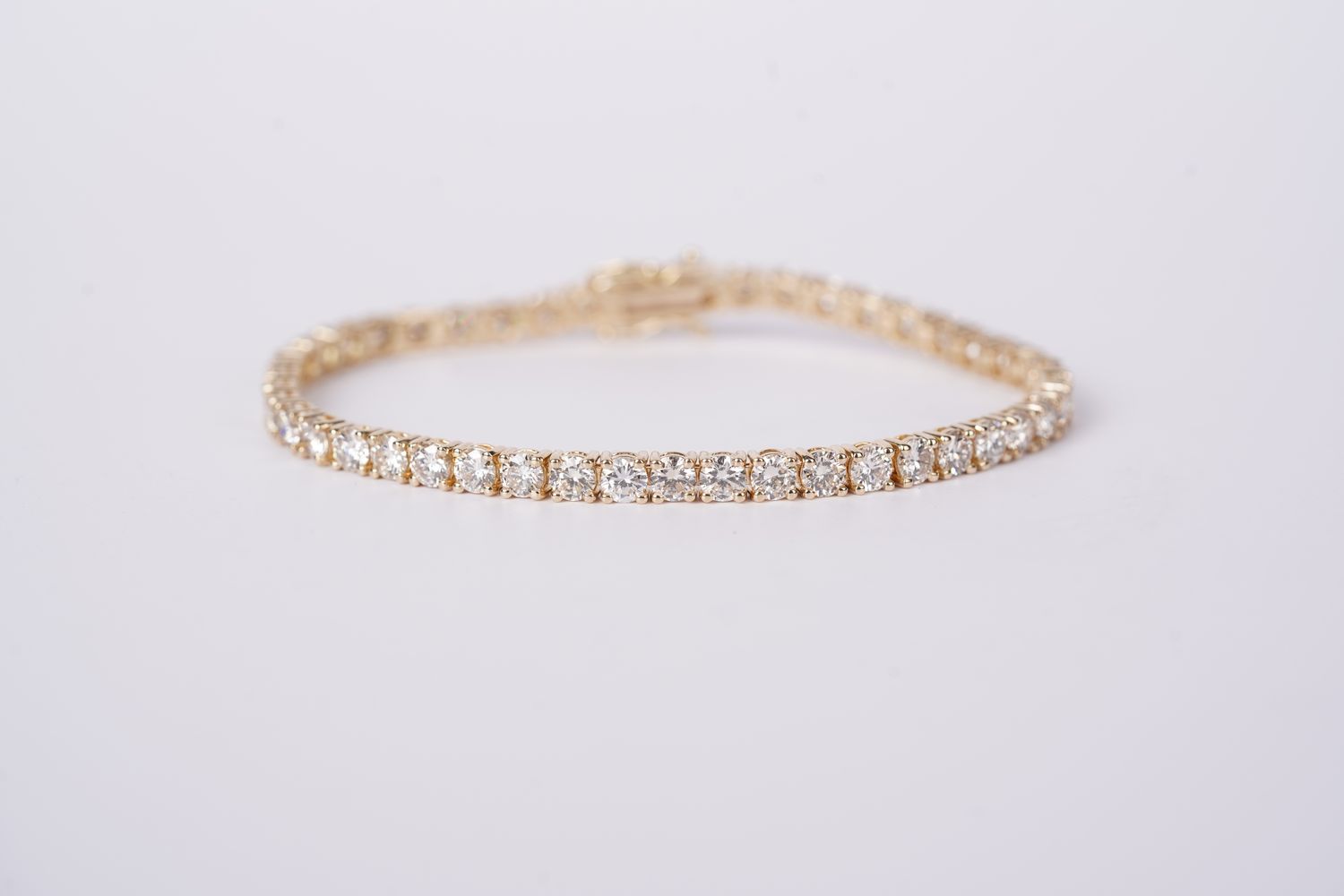 RBETX-14KY 10.47g 7.62ctw I-J/VS1 Diamond Tennis Bracelet 7&quot;
