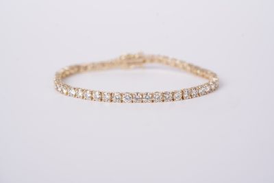 RBETX-14KY 10.47g 7.62ctw I-J/VS1 Diamond Tennis Bracelet 7&quot;