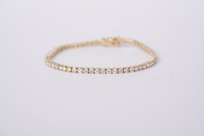DATPX-14KY 7.8g 5.32ctw I-J/VS1 Diamond Tennis Bracelet 7&quot;