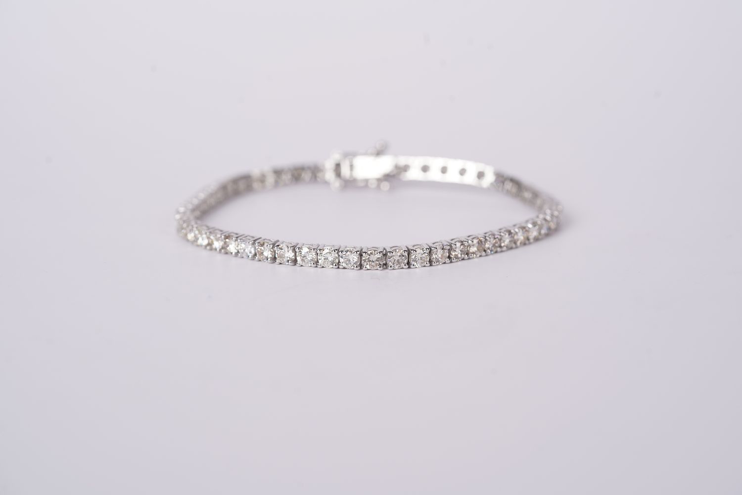 EDTPX-14KW 8.84g 6.43ctw J/VS1 Diamond Tennis Bracelet 7&quot;
