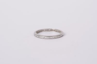 Platinum .45ctw Art Deco Eternity Band (size 6)