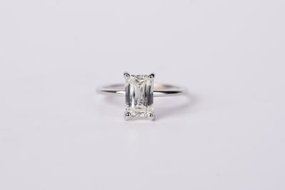 RATPX-14KW 2.47g 2.12ctw (2.00ctr) K/SI2 GIA Criss Cut Diamond Engagement Ring (size 6.25)