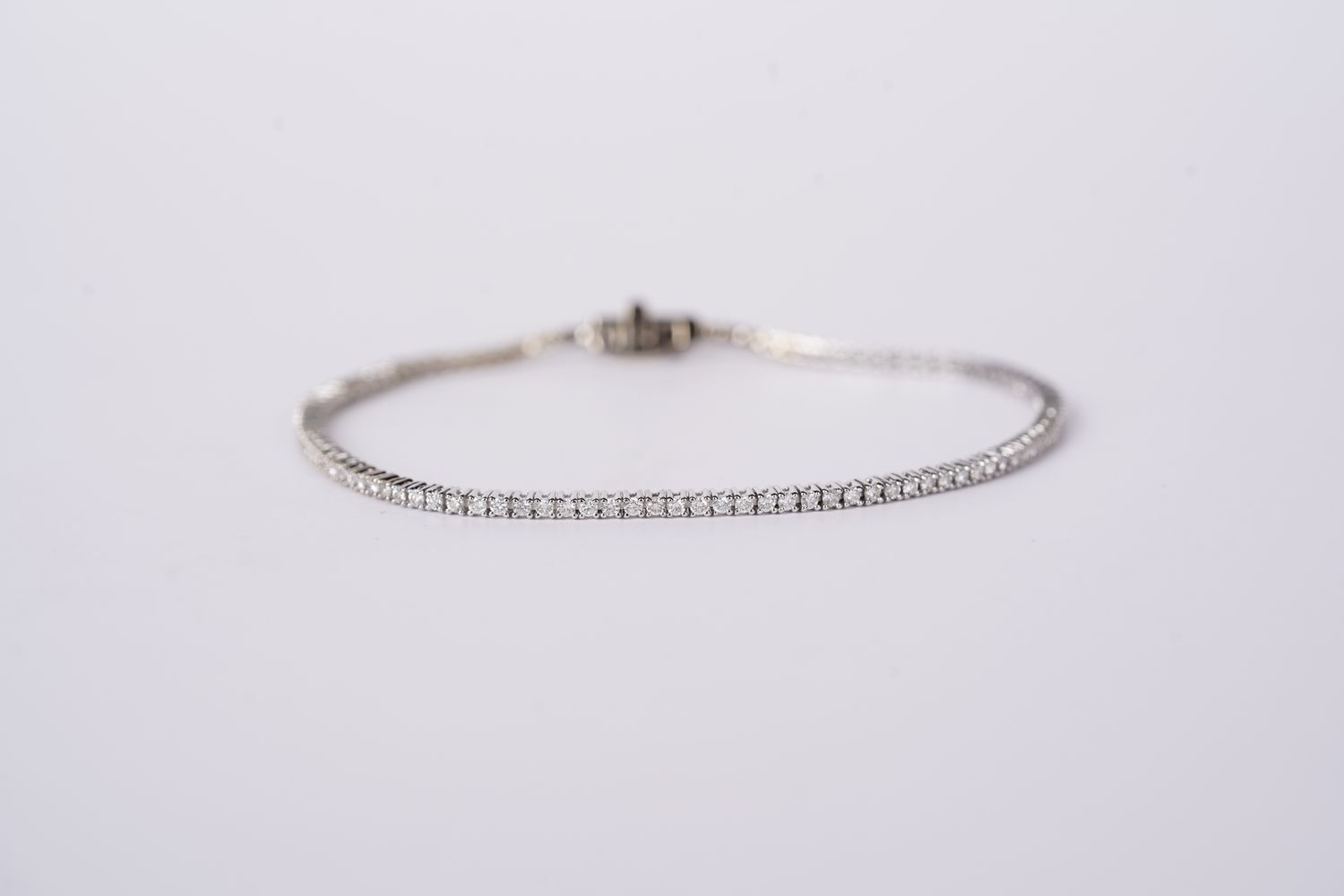 ITTX- 14KW 5.69g 1.00ctw Diamond Tennis Bracelet 7&quot;