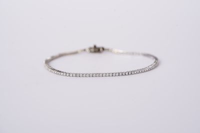 ITTX- 14KW 5.69g 1.00ctw Diamond Tennis Bracelet 7&quot;