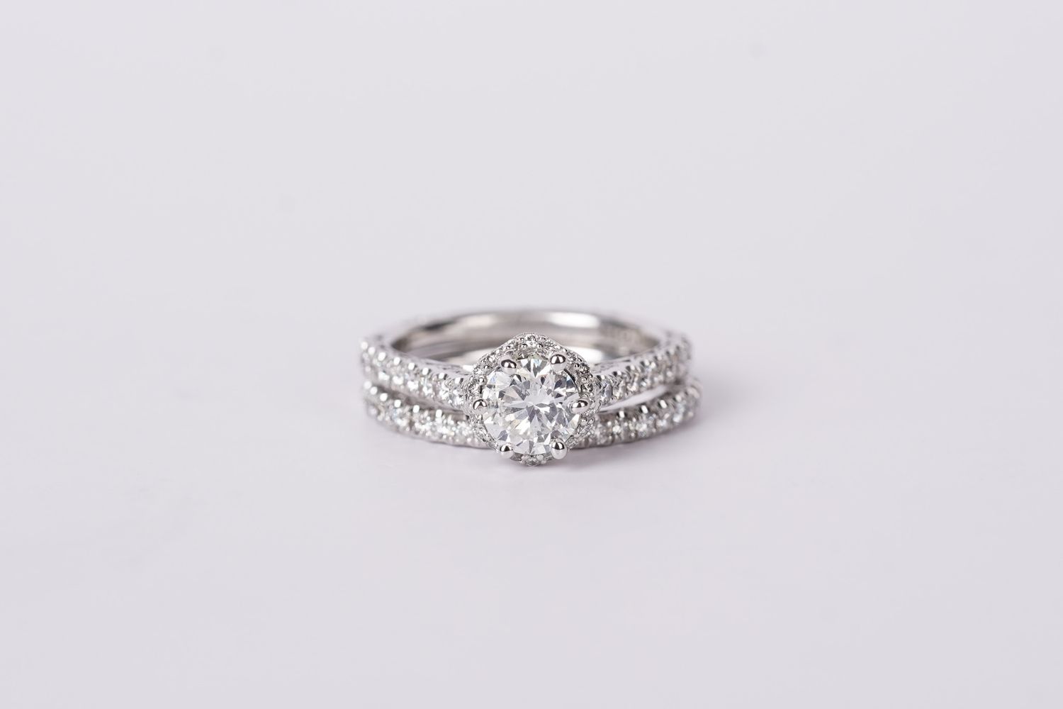 ADTT- 18KW 7g 1.80ctw (.74ctr) J/SI1 Diamond Tacori Engagement Ring (size 6)