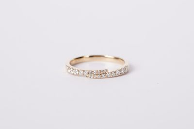 DITX- 14KY 1.97g .35ctw Diamond Fashion Ring (size 6.75)